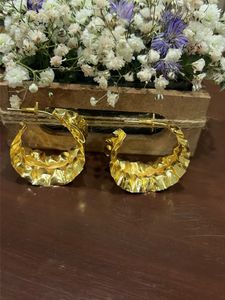 Gold Tone Hoop Earrings