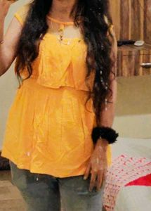 Stylish Mustard Top