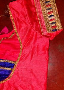 Ethnic Blouse - Pink &amp; Blue