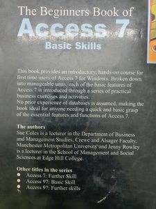 The Beginners Book Of Access7 Basic Skills