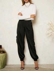 SHEIN Black Cargo Pants