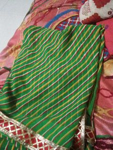 Green Olive Colour Saree 💚