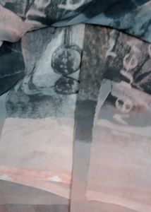 Abstract Pink &amp; Gray Fabric