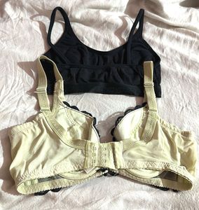 2 Bra Combo- Lace+Sports XS