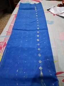 Blue Dhakai Jamdani Saree