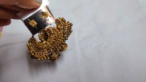 Oxidised Golden Jhumka