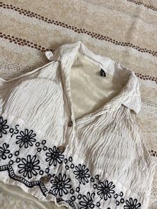 Floral Embroidered Two-Piece Set