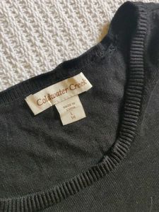 coldwater creek Black Sleeveless Top