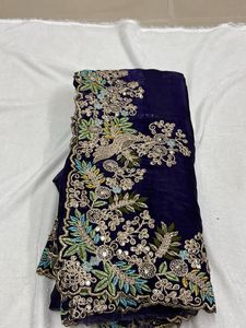 Elegant Embroidered Saree