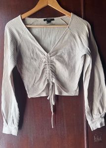 Forever 21 Beige Crop Top
