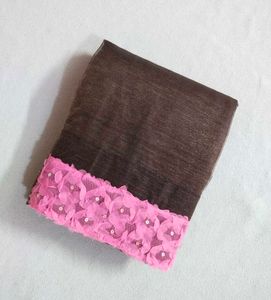 Olive &amp; Baby Pink Saree