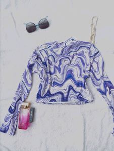 Marble Print Top