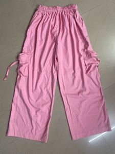 Pink Parachute Cargo Pants