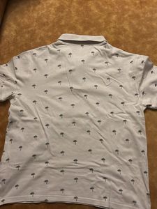 Westside Beach Print Polo T Shirt