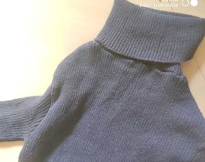 Navy Turtleneck Sweater