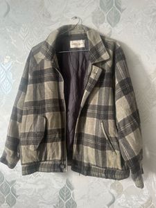 Vintage Omphalos Plaid Wool Jacket