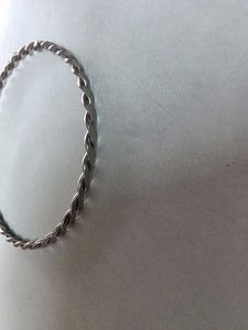 Silver Twisted Bangle Set