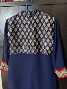Blue Long Kurta Designer