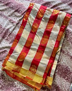 Traditional temple boarder art silk saree✨