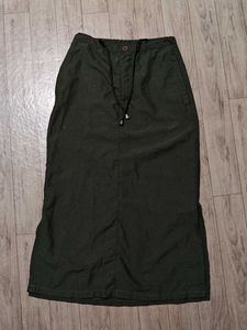 Olive Green Midi Skirt