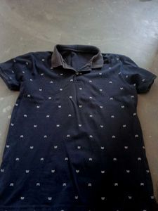 Patterned Polo T-Shirt