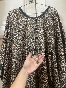 LEOPARD PRINT KAFTAN KURTI