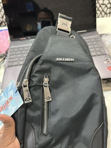 Killer Black Cross Messenger Bag With USB Port