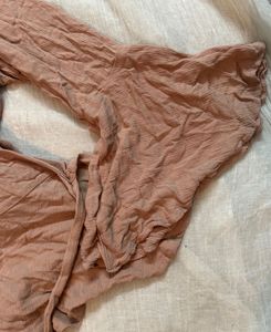 Rose Pink Wrap Top