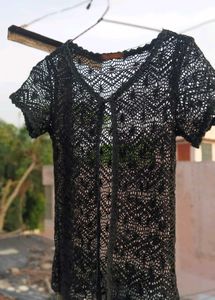 Crochet Knit Top