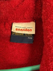 Ferrari Red Terry Cloth Bath Robe