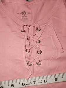 Pink Long Sleeve Tunic Top