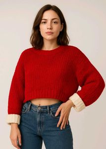 🎁Buy2 Get2 Free Hot Red Oversized Sweater ()
