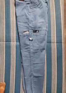 Blue Denim Cargo Pants