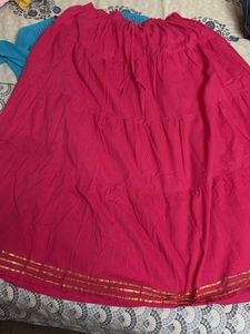 Short Kurti And Skirt Set