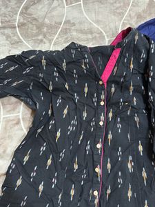Set Of 3 Collared Kurtas