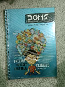 Doms A4 Spiral Notebook Ruled Sheet