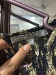 Gold &amp; Black Animal Print Blouse