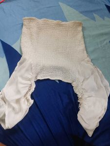 White Puff Sleeve Top