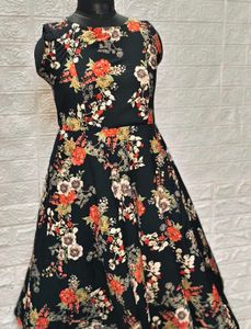 Floral Printed Dress Medium Size