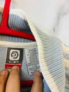 Sky Blue Jacket Very Thick For Winters