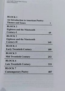 American Poetry, IGNOU (MEG 18)
