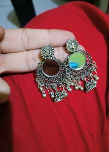 Oxidized Earring