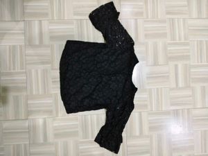 Elegant Black Lace Top