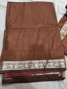 Brown Silk Saree