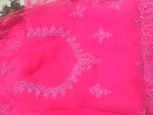 Hot Pink Embroidered Lehenga 34&#34; Size Non  Stiched