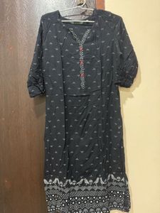 Black Long Kurta