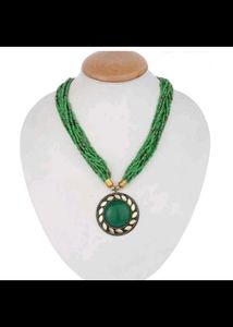 Green Beaded Necklace