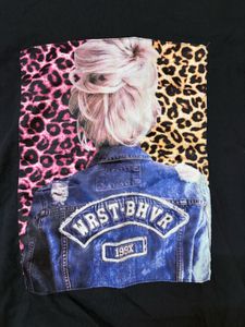 Black Graphic Print T-Shirt