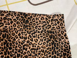 Animal Print Mini Skirt