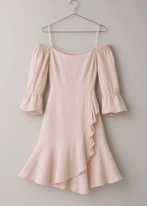 Ruffle Off-Shoulder Mini Dress